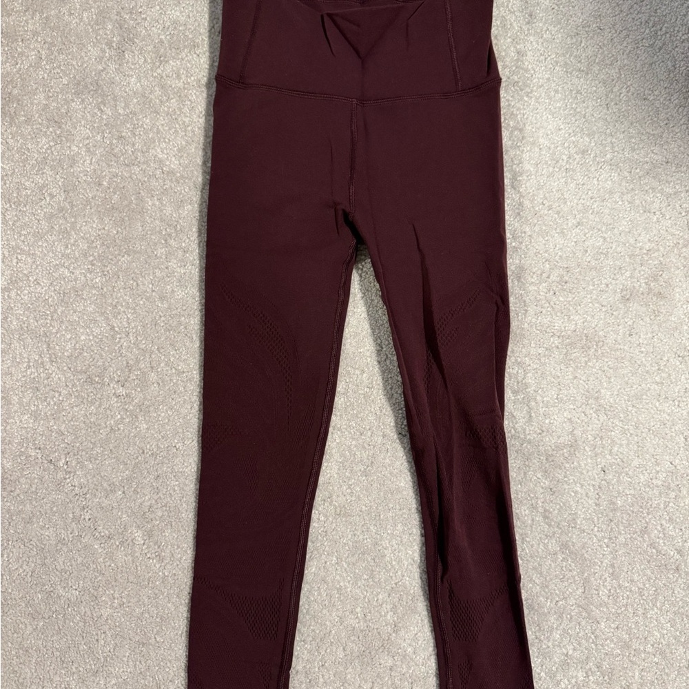 Lululemon Burgundy Leggings